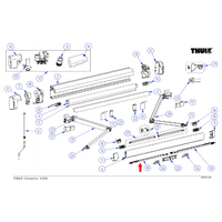 Thule Steunpoot 162 cm