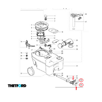 Thetford Griff Abdeckung passend zu Abwassertank C250 - C260 