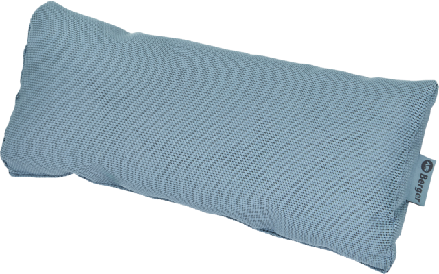 Rectangular light blue pillow with fine texture
