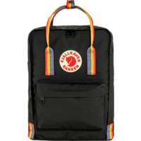Fj&auml;llr&auml;ven Kanken Rainbow Backpack 16 Volume Black-Rainbow Pattern