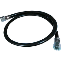 Enders Gasschlauch G &frac14;&lsquo;&lsquo; LH mit &Uuml;berwurfmutter schwarz &Oslash; 6,3 mm 80 cm 