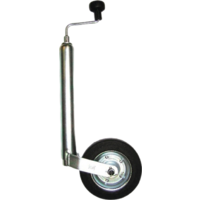 Moog Trailerparts jockeywiel met massief rubberen wiel en metalen velg