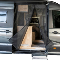 Mosquitera para puerta corredera con cremallera magn&eacute;tica con red de malla fina (Fine-mesh) para Crafter / Grand California lado del copiloto derecha Mayr Van