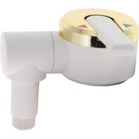 Barwig &eacute;&eacute;ngreeps automatische douchemengkraan met 3/8 inch uitloop en uitloop witgoud
