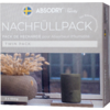 Nachfüllpack für Luftentfeuchter mit Text und einem Bild von einem Luftentfeuchter neben einer Blume