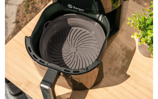 Berger Airfryer Form rund grau