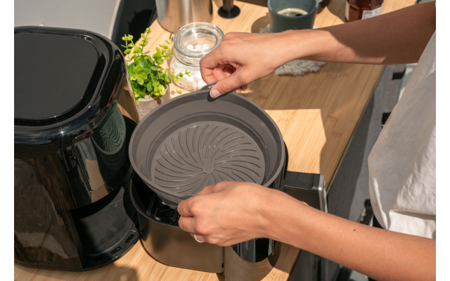 Berger Airfryer Form rund grau