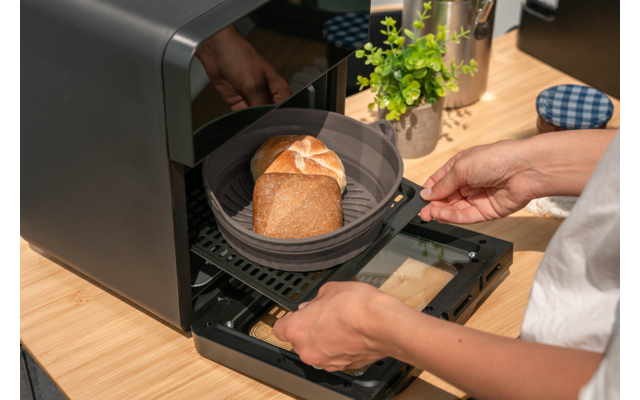 Berger Airfryer Form rund grau