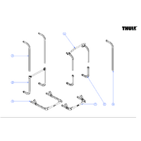 Thule unterer Tragarm 1 St&uuml;ck f&uuml;r Fahrradtr&auml;ger Elite G2 SV - Thule Ersatzteilnummer 1500602639  