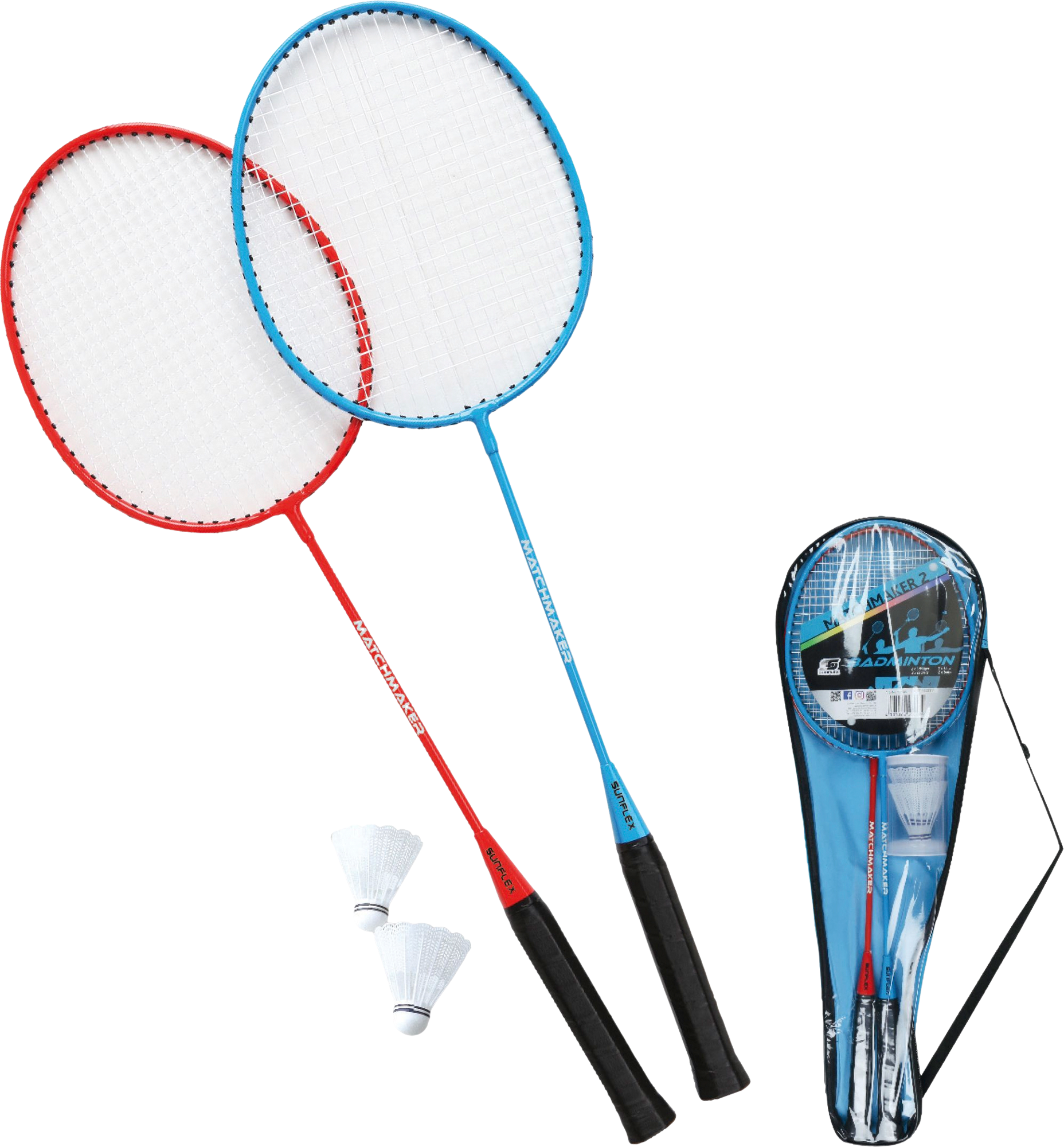 Sunflex Badminton Racket Dynamic Set de badminton Sunflex sport - Berger Camping