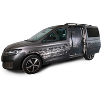 Moustiquaire pour porte coulissante c&ocirc;t&eacute; conducteur gauche avec fermeture &eacute;clair adapt&eacute;e au Caddy V (court)/ Connect (court Mayr Van