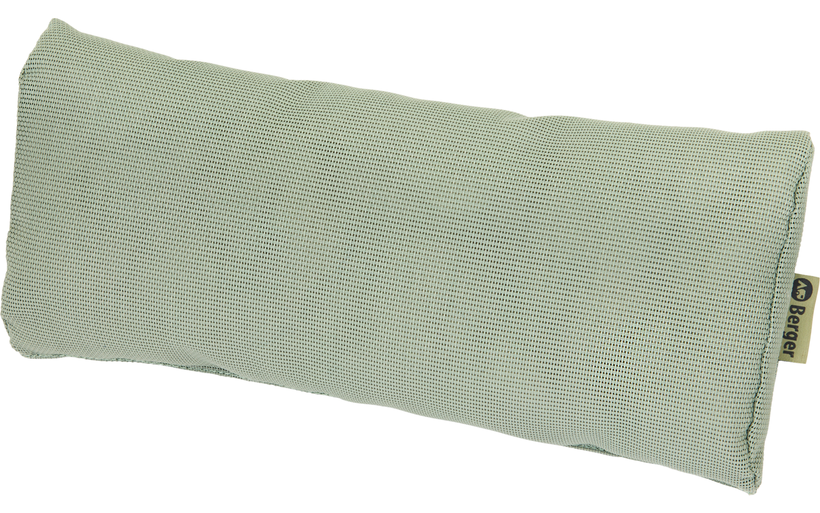 Rectangular light green textured pillow