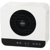 White square device with rounded corners, black circular grille in the center showing the 'EUROM' logo, and a black control strip at the bottom with white symbols