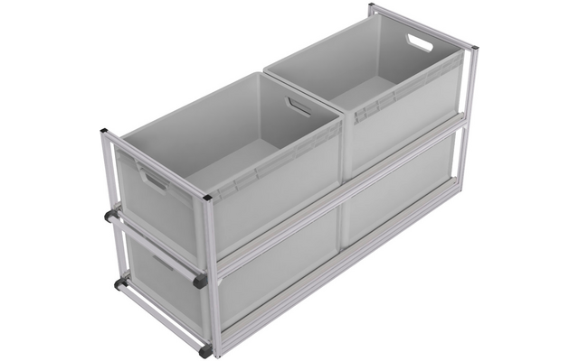 Produktbild SYS-RACK Kastenwagen Heckauszug Regalsystem 120 cm Auszugtiefe 1