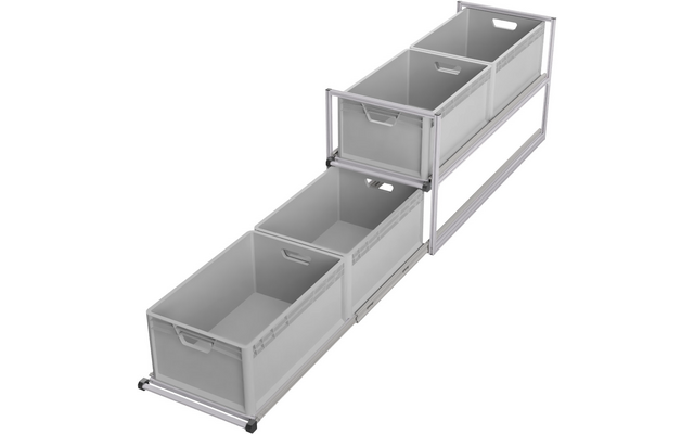 Produktbild SYS-RACK Kastenwagen Heckauszug Regalsystem 120 cm Auszugtiefe 1