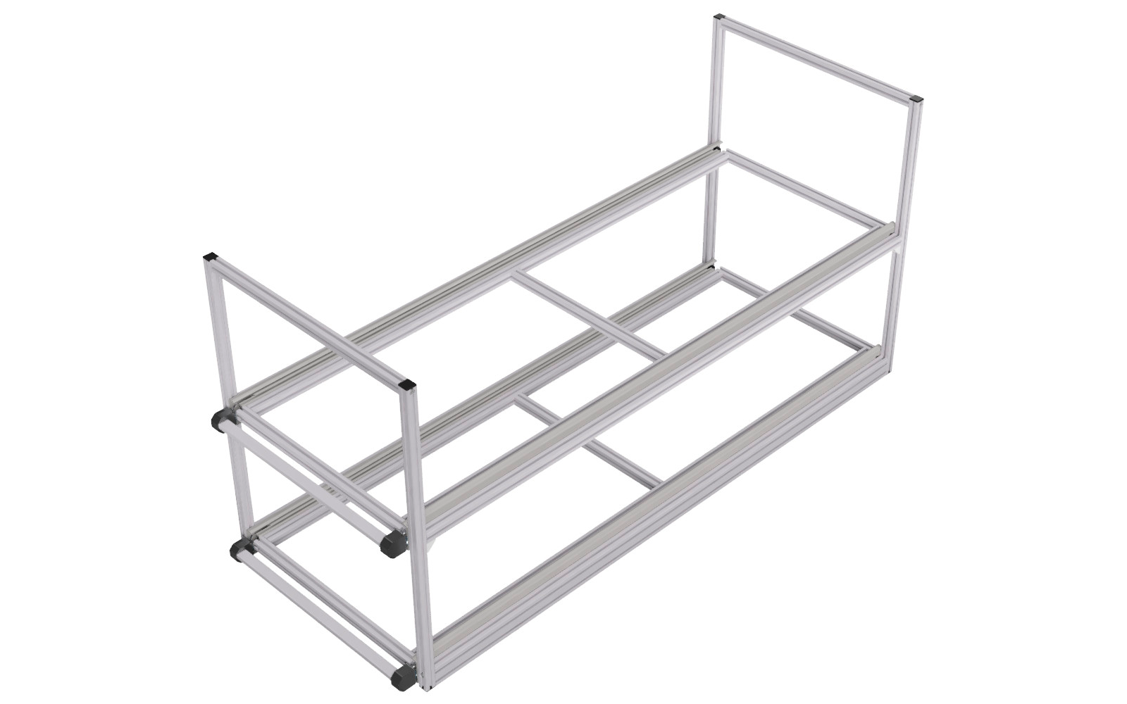 Produktbild SYS-RACK Kastenwagen Heckauszug Regalsystem 120 cm Auszugtiefe 1