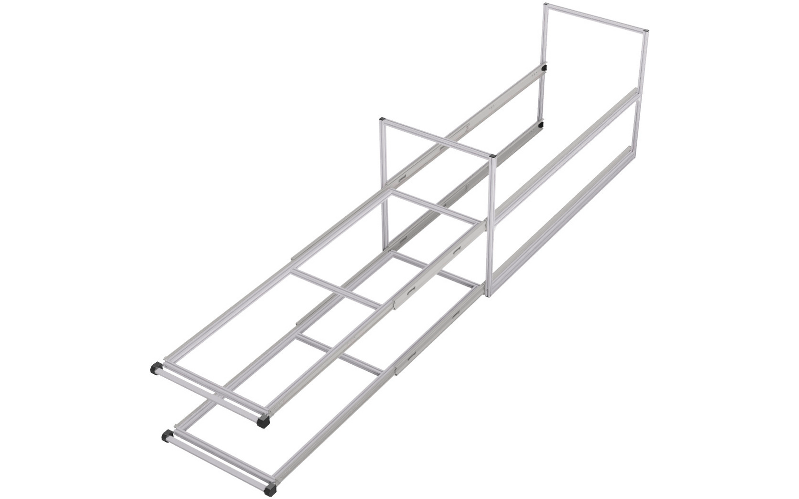 Produktbild SYS-RACK Kastenwagen Heckauszug Regalsystem 120 cm Auszugtiefe 1