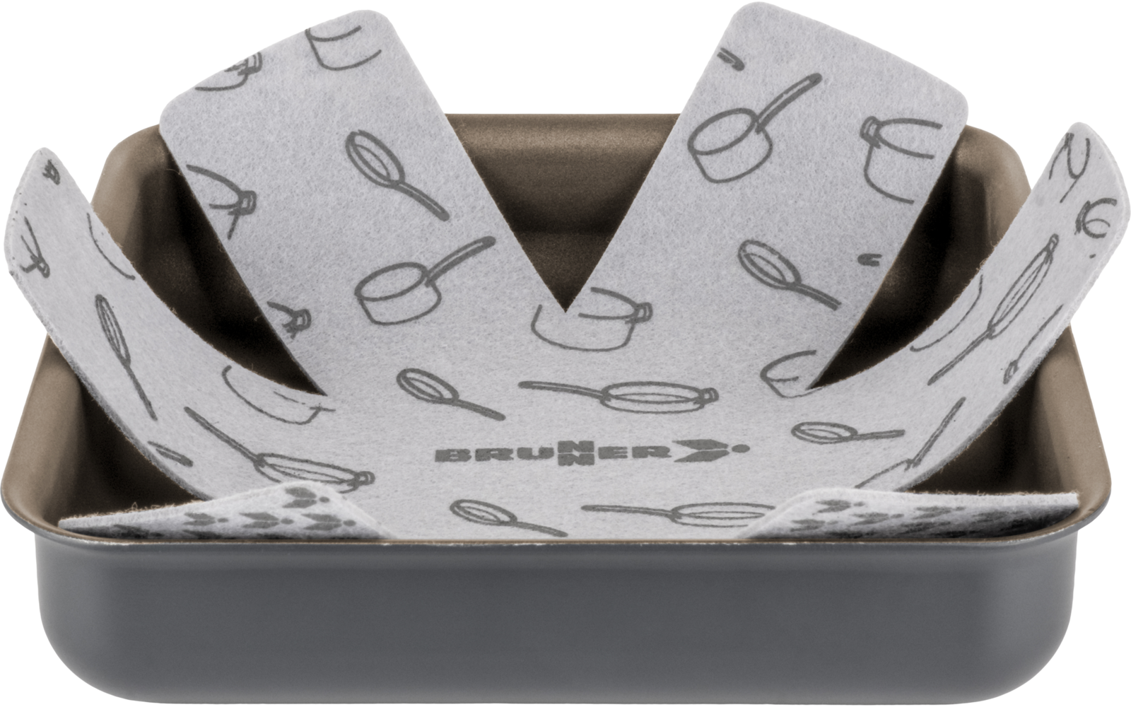 Produktbild Brunner Torralta Square Kochtopfset  6-teilig Aluminium stapelbar und antihaft 1