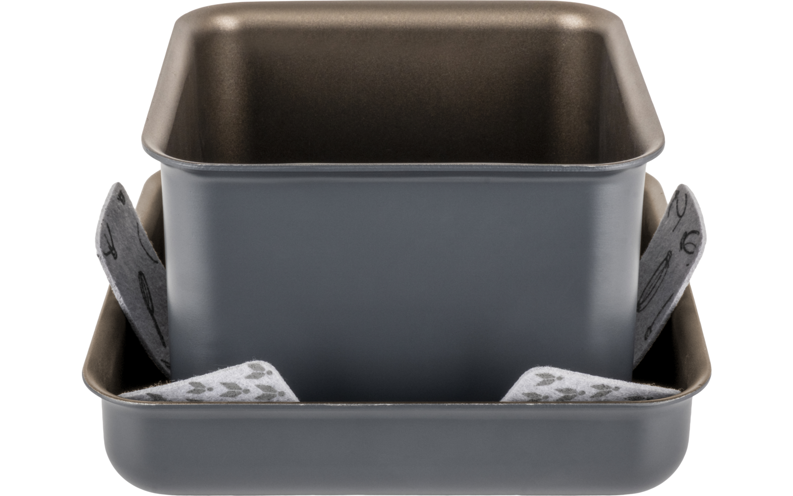 Produktbild Brunner Torralta Square Kochtopfset  6-teilig Aluminium stapelbar und antihaft 1