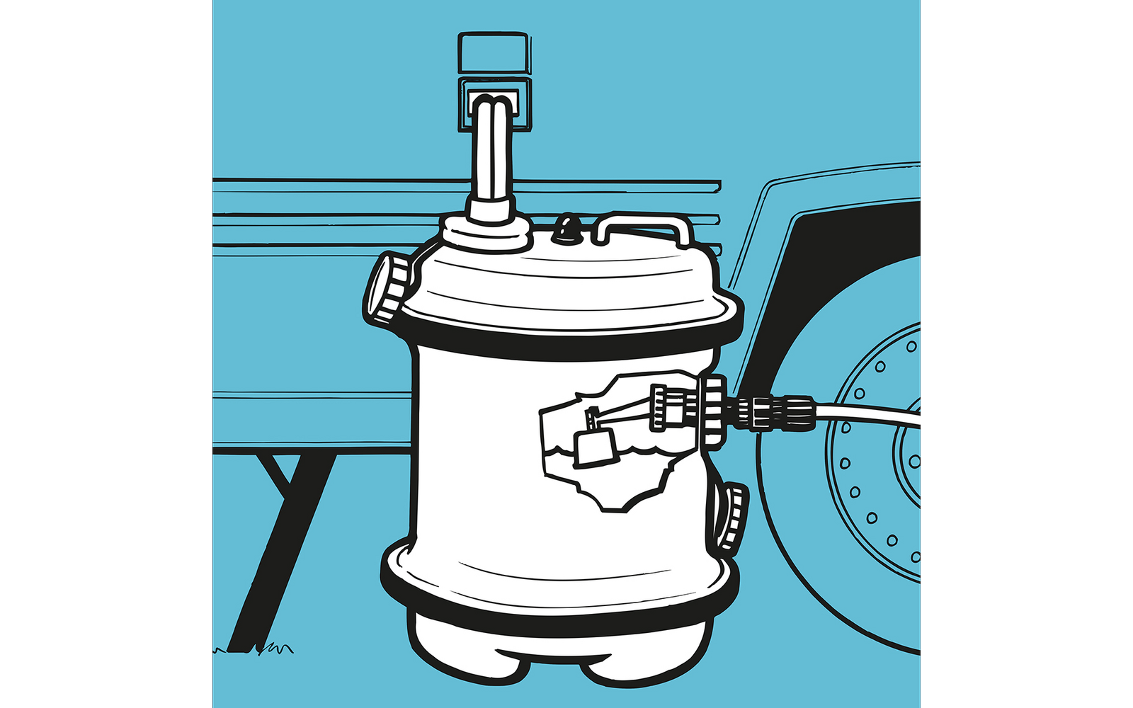 Image du produit R&eacute;servoir &agrave; roulettes 40 litres Aquaroll PAT 1