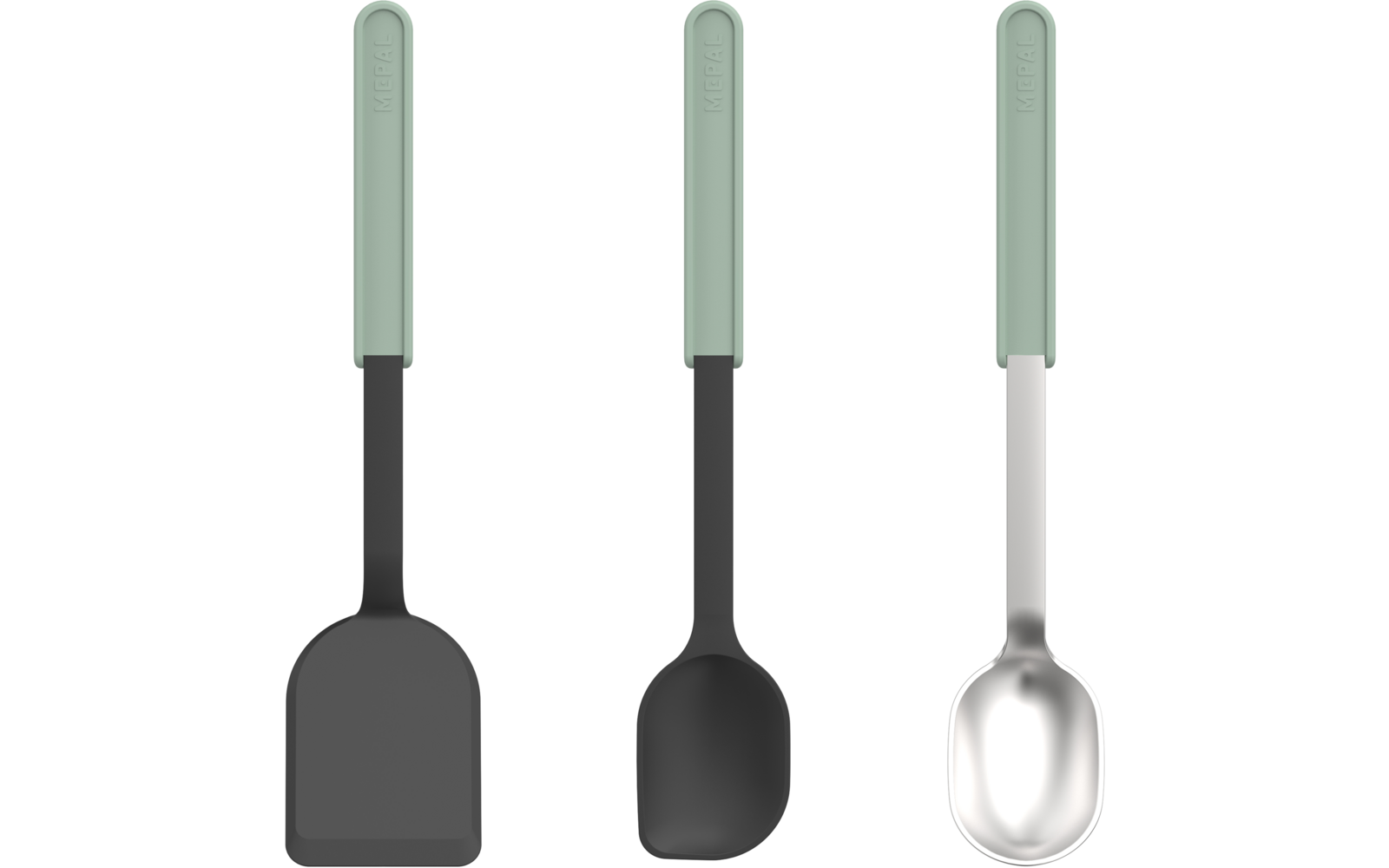 Product image Mepal Chef It Kochset 3-teilig aus Polypropylen mit Pfannenwender, R&uuml;hrl&ouml;ffel und Servierl&ouml;ffel 1