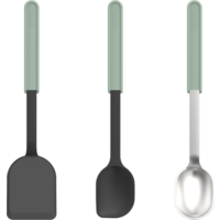 Mepal Chef It 3-delige polypropyleen kookset met spatel, roerlepel en opscheplepel nordic sage