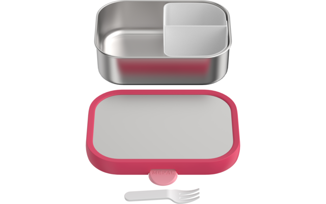 Produktbild Mepal Campus Brotdose Edelstahl mit Bento-Einsatz und Gabel 750 ml 1