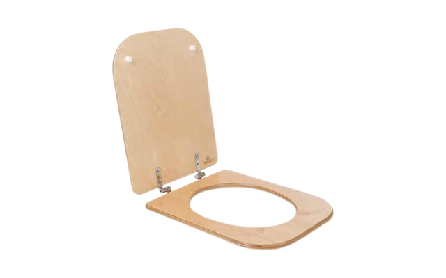 TROBOLO do it yourself voor selfmade bouw van het scheidingstoilet met urineafvoer met toiletbril 11 liter wit - 5-delige set
