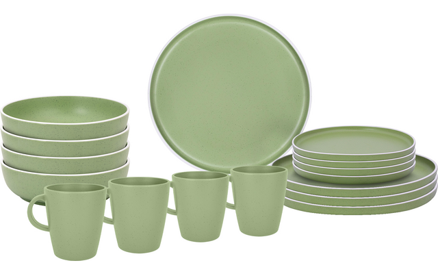 Image du produit Brunner Lunch Box Dolomit Melamin Geschirrset Antirutsch, BPA-frei und bruchunempfindlich 16-teilig 1