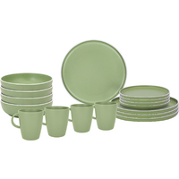 Brunner Lunch Box Dolomit Green melamine tableware set non-slip, BPA-free and break-resistant 16 pieces