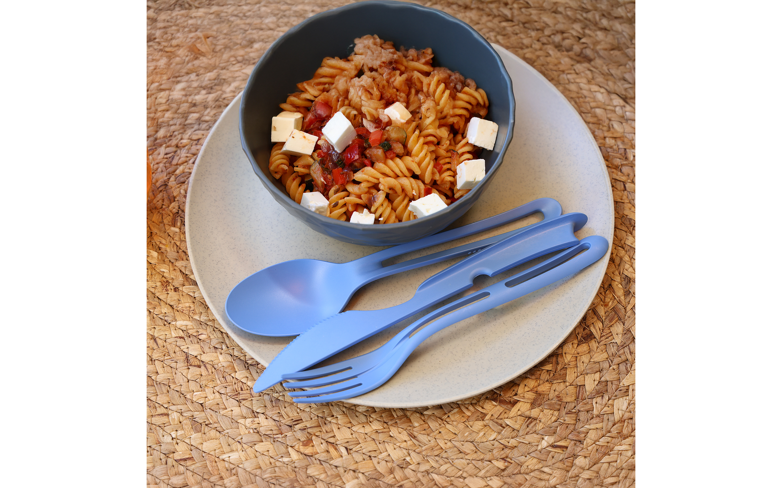 Product afbeelding Koziol Klikk To Go clip bestekset 3-delig 1