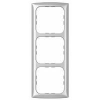 Syst&egrave;me Cadre triple Softline structur&eacute; mat argent&eacute; 10.000 Inprojal