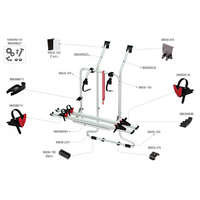 Fiamma kit de montage pour Carry Bike VW T4D RS R&eacute;f&eacute;rence Fiamma 98656M227