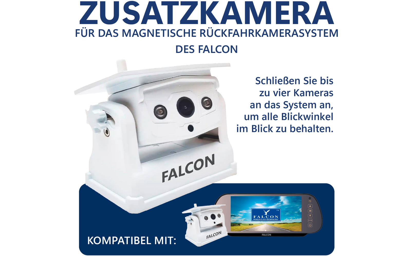 Produktbild Falcon Magnet Funkkamera Zusatzkamera kabellos bis 100 m 1