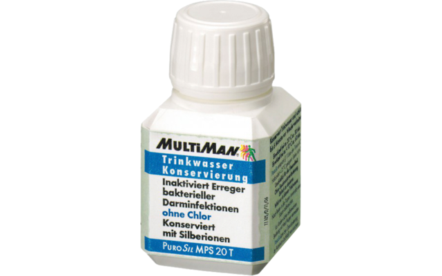 MultiMan PuroSil Trinkwasser Konservierung Tabletten für 20 Liter