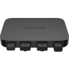 Black electronic device with multiple ports on one side