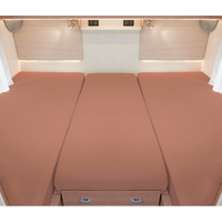 Set de draps-housses 3 pièces pour lits arrière cappucino