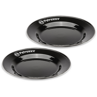 Plato esmaltado Petromax set de 2 26 cm negro