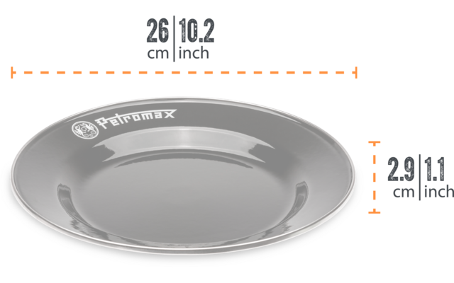 Imagen del producto Set de 2 platos esmaltados Petromax de 26 cm 1