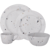Travellife Soria melamine servies 16 delig terrazzo
