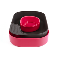 Vajilla de 3 piezas frambuesa Camp-A-Box Basic Wildo