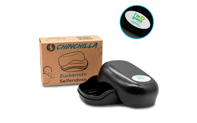 Boîte à savon Chinchilla en canne à sucre vegan