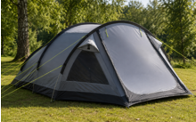 219722 - Kampa Mersea 3 Campingzelt mit Stangen 430 x 230 x 125 cm für 3 Personen