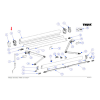Thule end plate left suitable for type 4900