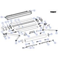 Thule folding arm right for awning Omnistor 6200 3 meter / 4.5 meter