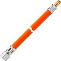 GOK Mitteldruck-Schlauchleitung Gummi Anschl&uuml;sse G 1/4 LH-&Uuml;M x STN f&uuml;r Gasinstallation 40 cm