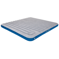 High Peak Air bed Cross Beam Extra Long air bed with integrated pump light gray / blue King