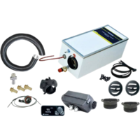 Kit per doccia acqua calda Pundmann 12V / 200 W / Aria 4D 9 litri