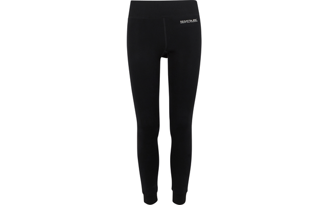 Schwarze, lange Leggings auf weißem Hintergrund
