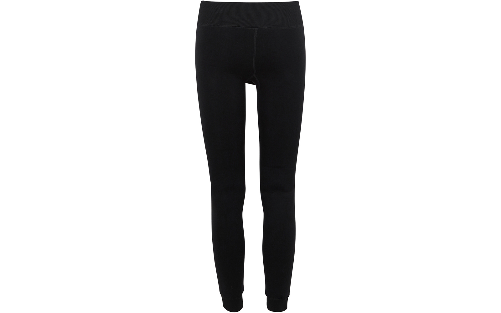 Schwarze Leggings auf weißem Hintergrund